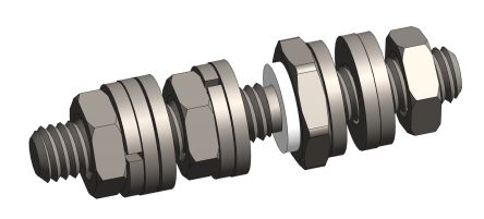 RS PRO Stainless Steel Earthing Stud for Use with RS PRO GRP Enclosure [0]; 248-1101