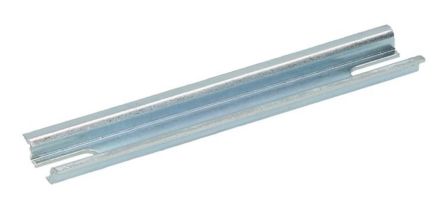 RS PRO Steel Unperforated DIN Rail, Top Hat Compatible, 85mm x 15mm [0]; 248-1138