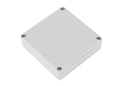 Hammond Polycarbonate Enclosure, 80 x 80 x 24mm [1551WXGY]; 248-1175