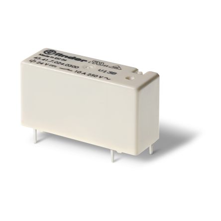 Finder PCB Mount, Plug In Relay, 5V dc Coil, 10A Switching Current, SPDT [434170052000]; 248-1364