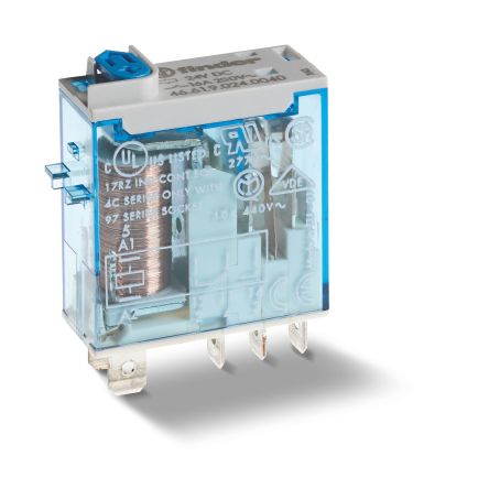 Finder Plug-In Mount Non-Latching Relay, 12V ac Coil, 16A Switching Current, SPDT [466180120040]; 248-1420