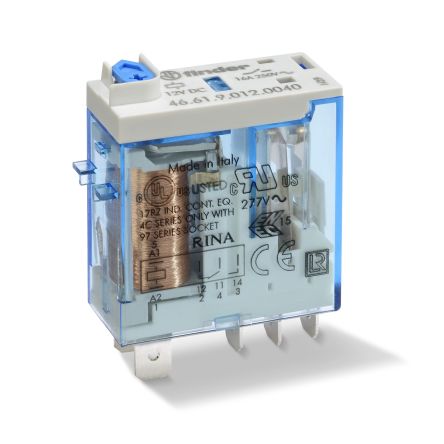 Finder Plug In Power Relay Module, 72V dc Coil, 16A Switching Current, SPDT [466190724000T]; 248-1446