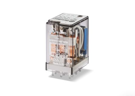 Finder Plug In Relay, 125V dc Coil, 10A Switching Current, 3PDT, 3PDT [551390125001]; 248-1478