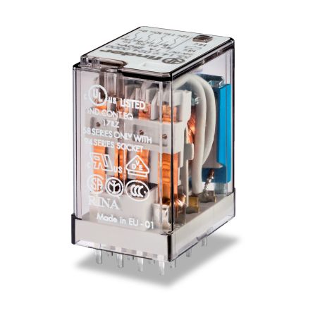 Finder Plug In Relay, 60V ac Coil, 7A Switching Current [551480600000]; 248-1490