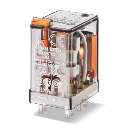 Finder Plug In Relay, 24V dc Coil, 10A Switching Current [553290242070]; 248-1545