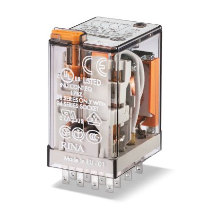 Finder Plug In Relay, 6V dc Coil, 7A Switching Current [553490060094]; 248-1641