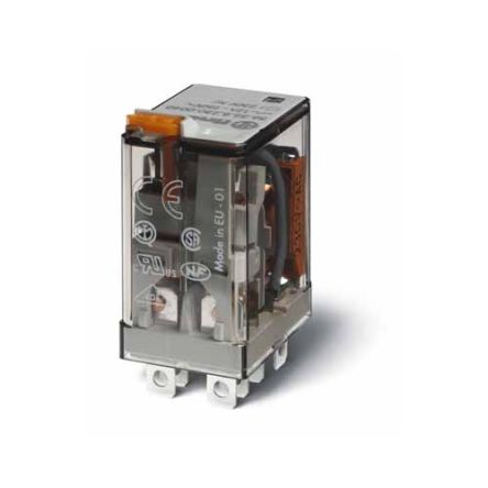 Finder Plug-In Mount Power Relay Module, 125V dc Coil, 12A Switching Current [563291250074]; 248-1823