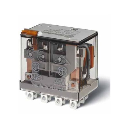 Finder Plug-In Mount Power Relay Module, 110V ac Coil, 12A Switching Current [563481100054]; 248-1829