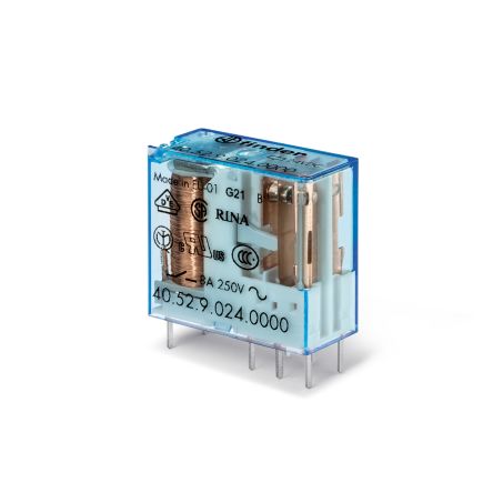 Finder PCB Mount Power Relay Module, 60V dc Coil, 8A Switching Current [405290600000]; 248-1930