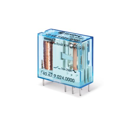 Finder PCB Mount Power Relay Module, 12V dc Coil, 10A Switching Current [406270124000]; 248-1995