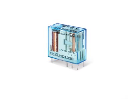 Finder PCB Mount, Plug In Relay, 60V dc Coil, 10A Switching Current [406290604000]; 248-2018