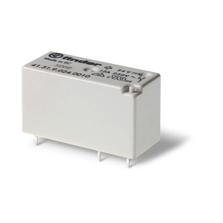 Finder PCB Mount Relay, 12V dc Coil, 12A Switching Current, SPDT [413190120011]; 248-2023