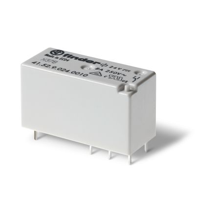 Finder PCB Mount Relay, 12V dc Coil, 8A Switching Current [415260124016]; 248-2027