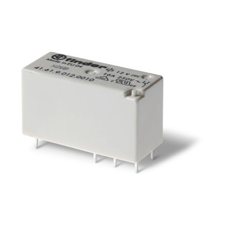 Finder PCB Mount Relay, 12V dc Coil, 16A Switching Current, SPDT [416190120011]; 248-2041