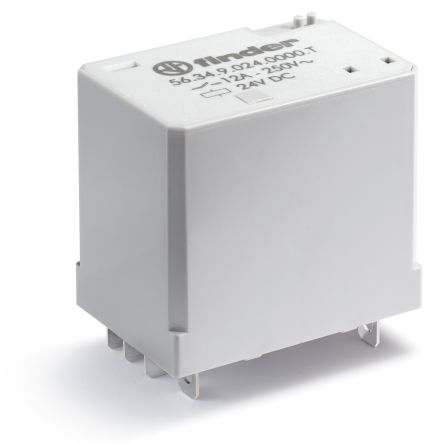 Finder Plug-In Mount Power Relay Module, 72V dc Coil, 12A Switching Current [563490720000T]; 248-2048