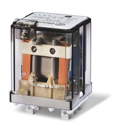Finder Plug-In Mount Power Relay Module, 24V ac Coil, 16A Switching Current [623280240040]; 248-2523