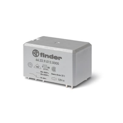Finder DIN Rail Power Relay Module, 120V dc Coil, 30A Switching Current, DPST-2NO [662290120603S]; 248-2653