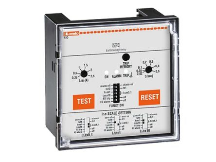 Lovato Earth Leakage Relay, 50 Hz, 60 Hz Frequency, 0.025 → 25A Leakage, 2 Output [R3D415]; 248-3498