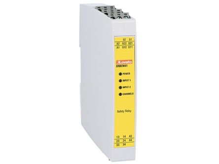 Lovato Safety Relay 24V ac/dc, Dual-Channel 5 Safety Contacts [SRBEM41]; 248-3511