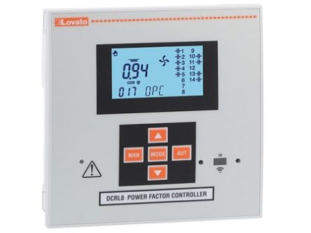 Lovato Current, Temperature, Voltage Monitoring Relay, 3, 3+N Phase, 7PST-NO, SPDT [DCRL8]; 248-3644