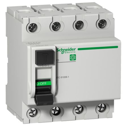 Schneider Electric ID RCCB, 63A, 4 Pole, 300mA, Type AC, 415V ac [M9R14463]; 248-3872