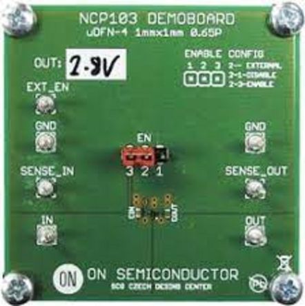 onsemi 2.8 V LDO EVALUATION BOARD LDO Voltage Regulator for NCP103 [NCP103MXTCGEVB]; 248-3917