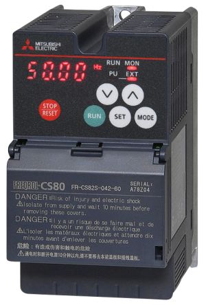 Mitsubishi Electric Inverter Drive, 0.75 kW, 1 Phase, 200 → 240 V ac, 4.2 A, FR-CS80 Series [325717]; 248-4548