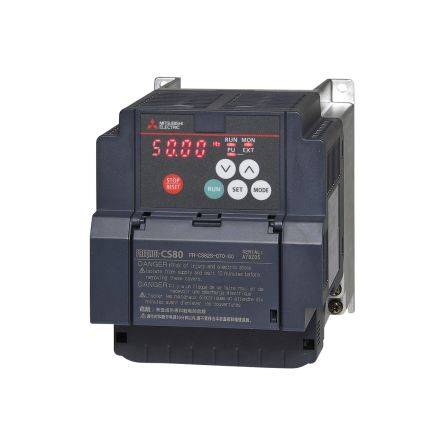 Mitsubishi Electric Inverter Drive, 1.5 kW, 1 Phase, 200 → 240 V ac, 7 A, FR-CS80 Series [325718]; 248-4549