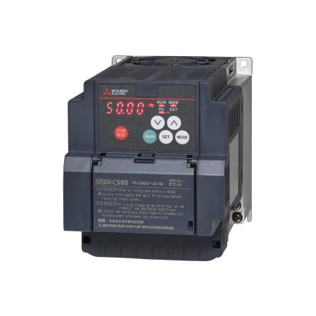 Mitsubishi Electric Inverter Drive, 2.2 kW, 1 Phase, 200 → 240 V ac, 10 A, FR-CS80 Series [325719]; 248-4550