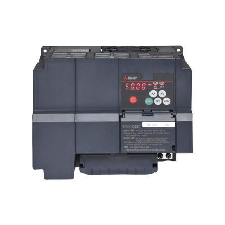 Mitsubishi Electric Inverter Drive, 5.5 kW, 3 Phase, 380 → 480 V ac, 12 A, FR-CS80 Series [325745]; 248-4557