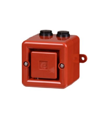 e2s A100 Series Electronic Sounder, 10 → 60 V, 110dB at 1 m, IP66, DC, 64-Tone [A100DC024MA0A1R]; 248-4855