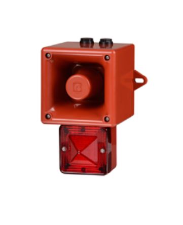 e2s AL105NX Series Amber Sounder Beacon, 230 V, IP66, Wall Mount, ±113dB at 1 Metre [AL105NXAC230AA0A1R/A]; 248-4862
