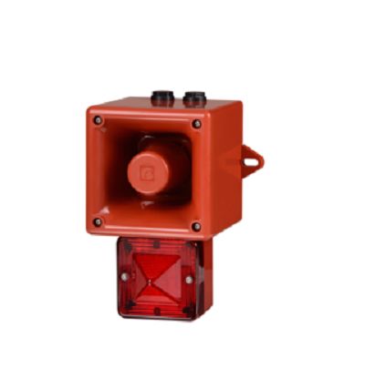 e2s AL105NX Series Amber Sounder Beacon, 24 V, IP66, Wall Mount, 113dB at 1 Metre [AL105NXDC024AA0A1R/A]; 248-4864