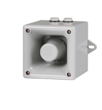 e2s A105NSONTEL Series Electronic Sounder, 48 V, ±3dB at 1 m, IP66, AC, DC, 3-Tone [A105NSONTELAA0A1R]; 248-4870