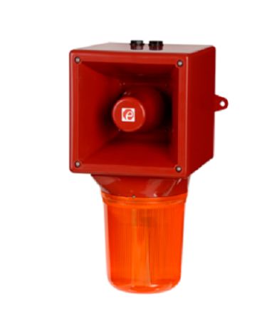 e2s AB121STR Series Amber, Blue, Clear, Green, Red, Yellow Sounder Beacon, 115 V, IP65, Wall Mount, 126dB at 1 Metre [AB121STRAC115AA0A1R/Y]; 248-4879