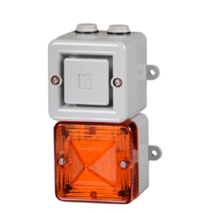 e2s AL100SONTEL Series Amber, Blue, Clear, Green, Opal, Red, Yellow Handset beacon/siren for phone, 230 V, IP66, Wall [AL100SONTEL230MA0A1R/A]; 248-4880