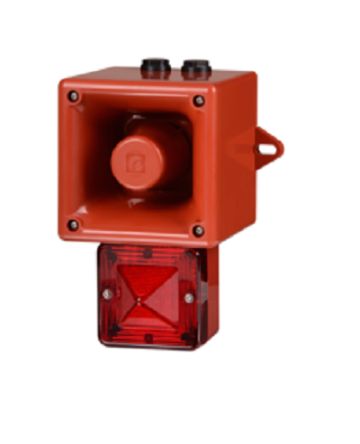 e2s AL105NX Series Clear Sounder Beacon, 24 V, IP66, Wall Mount, 113dB at 1 Metre [AL105NXDC024AA0A1R/C]; 248-4885