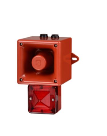 e2s AL105NX Series Green Sounder Beacon, 24 V, IP66, Wall Mount, 113dB at 1 Metre [AL105NXDC024AA0A1R/G]; 248-4886