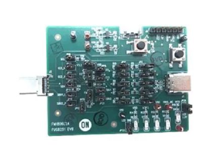 onsemi Type-C CC and SBU Protection IC Evaluation Board Protection Functions for FUSB251 [FUSB251GEVB]; 248-5360