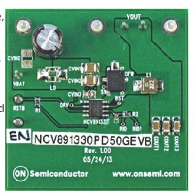 onsemi Step-Down Regulator Step-Down Regulator for NCV891330 for Audio [NCV891330PD50GEVB]; 248-5399