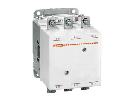 Lovato B SERIES B Contactor, 240 V ac Coil, 3-Pole, 700 A, 755 kW, 3NO [11B50000220]; 248-5450