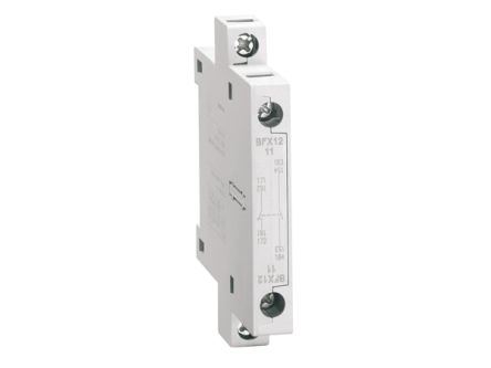 Lovato Auxiliary Contact, 2 Contact, 2NO, Side Mount, BF BFX12 [BFX1220]; 248-5490