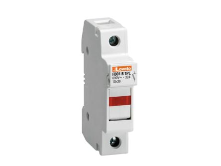 Lovato 32A Fuse Holder for 10 x 38mm Fuse, 1P, 690V ac [FB01B1PL]; 248-5509