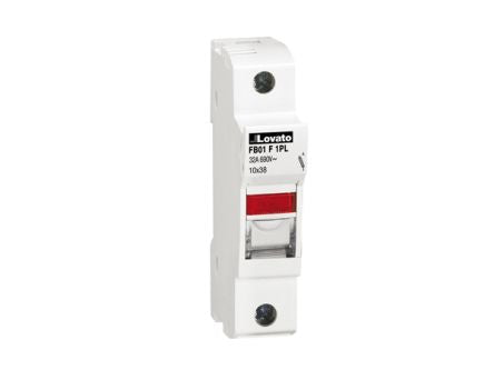 Lovato 32A Fuse Holder for 10 x 38mm Fuse, 1P, 690V ac [FB01F1PL]; 248-5512