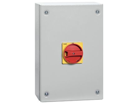 Lovato 3P Pole Wall Mount Switch Disconnector - 125A Maximum Current, 55kW Power Rating, IP65 [GAZM125]; 248-5533