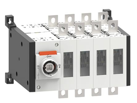 Lovato 4P Pole Screw Mount Changeover Switch - 315A Maximum Current, 250kW Power Rating [GLC0315T4C1]; 248-5551