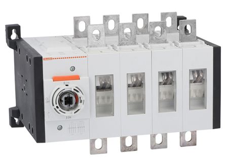 Lovato 4P Pole Screw Mount Changeover Switch - 320A Maximum Current, 315kW Power Rating [GLC0320T4C1]; 248-5553