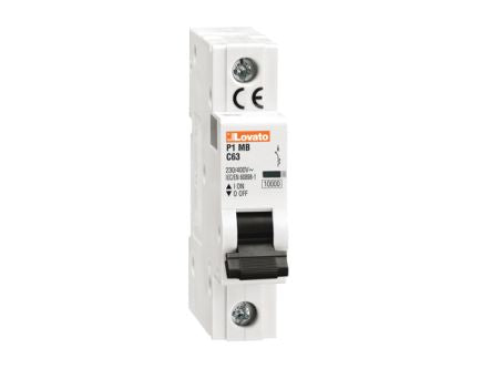 Lovato P1 MCB, 1P, 13A Curve C, 230V AC, 60V DC [P1MB1PC13]; 248-5620