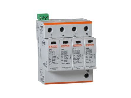 Lovato Single Phase Surge Protector, 60kA, DIN Rail Mount [SA04PA320R]; 248-5658