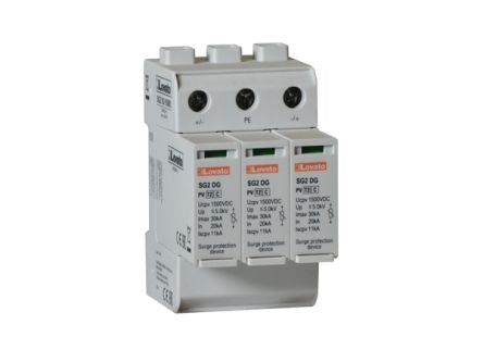 Lovato Single Phase Surge Protector, 30kA, DIN Rail Mount [SG2DGK50M3]; 248-5671